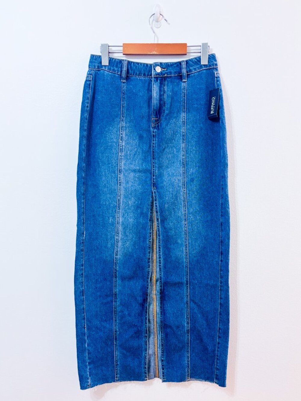 BUFFALO DAVID BITTON Blue Denim Maxi Skirt | Y2K | Size 26